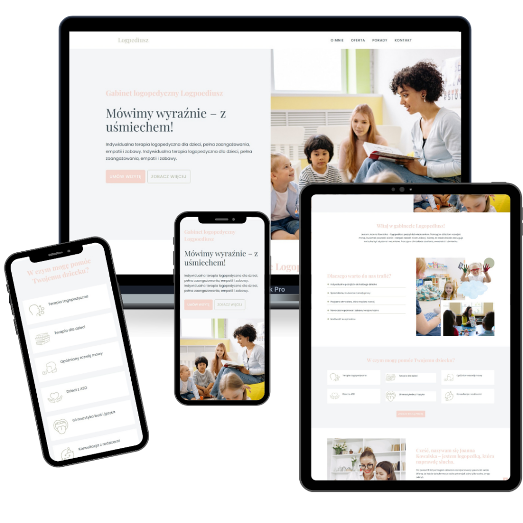strona internetowa dla coacha WordPress